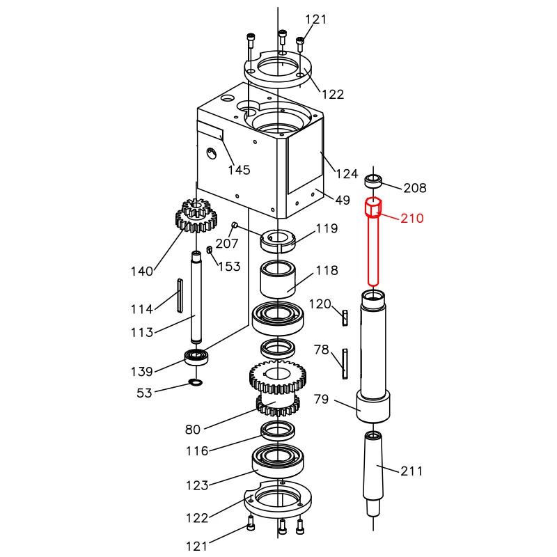 Drawbars SIEG X2-210 Mini Mill Drill Tie screw