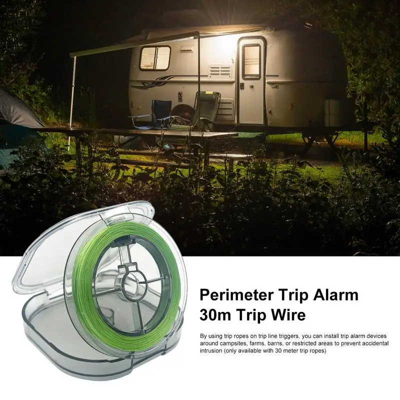 Perimeter Trip Alarm Trip Wire Alarm Device Camping For Tenting Flame  Resistant Strands Outdoor Camping Accessories