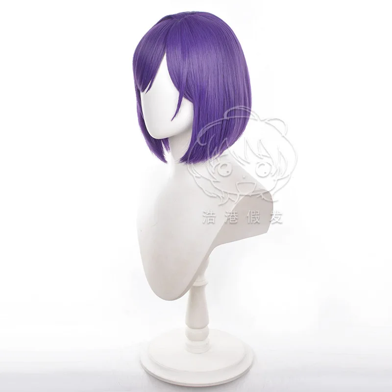 Anime reo mikage peruca cosplay simulado couro cabeludo azul bloqueio de cabelo sintético feminino menina festa perucas 30cm curto + peruca boné