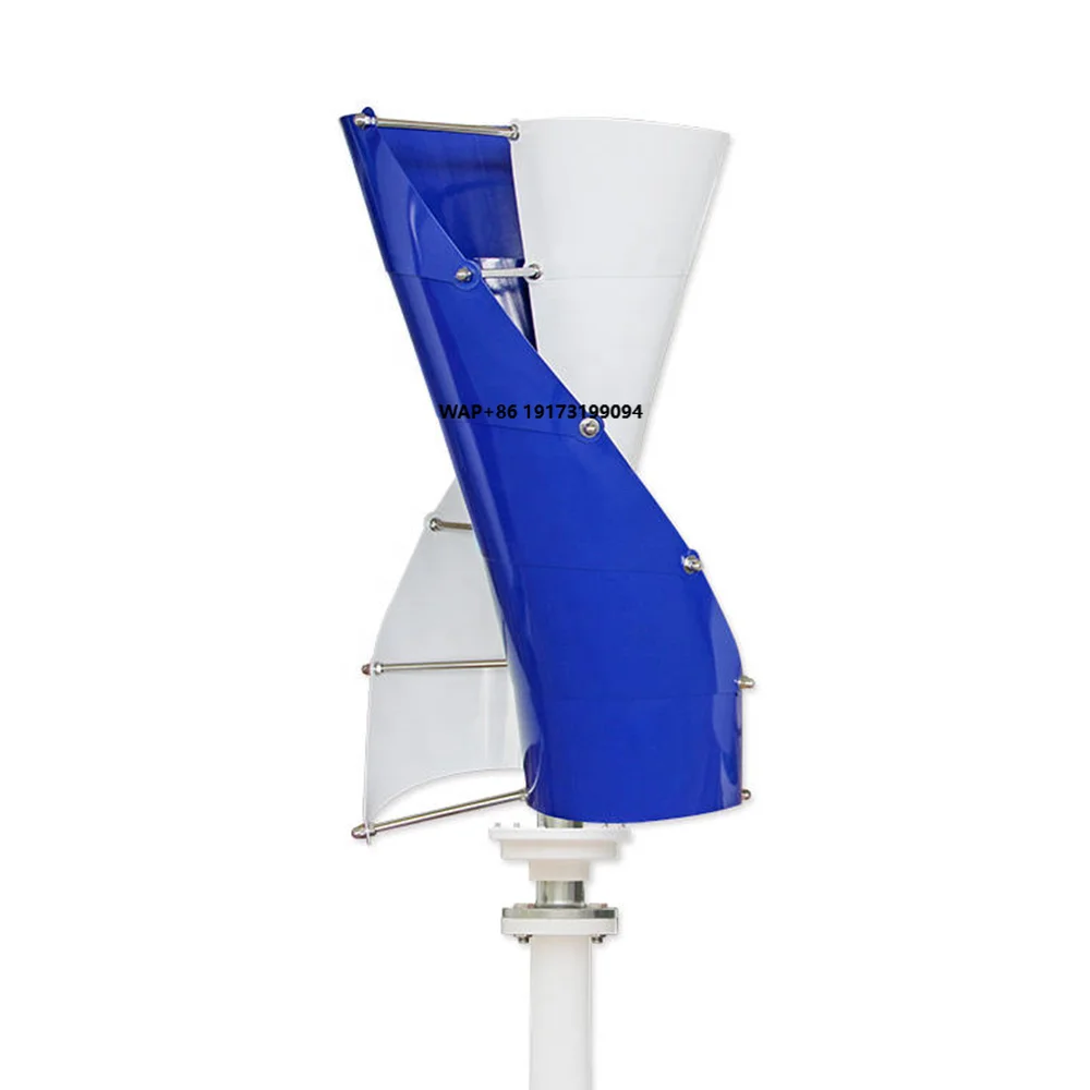 Low Speed Small Scale Wind Power Generation Spiral 5KW Wind Mills Power Generator System for Factory