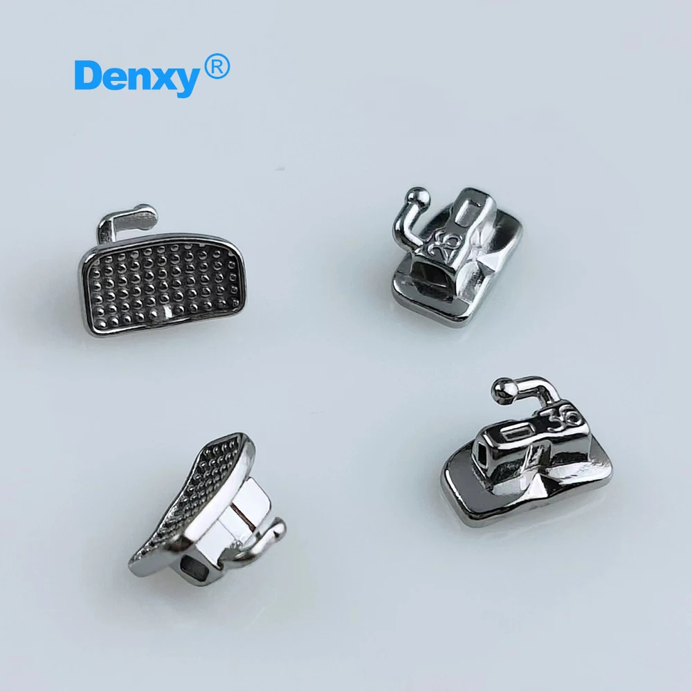 DENXY 40 Stück Kieferorthopädische Bukkalröhrchen Dental 1./2. Molar Breiter Eingang MIM Bukkalröhrchen Zahnarzt Zahnspangen Kieferorthopädische Brackets – Detail 2