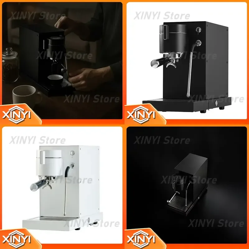 for KD-360X Italian Style Semi Automatic Espresso Machine Hand Cranked Gear Pump Manual Lever Pressure Regulation Coffee