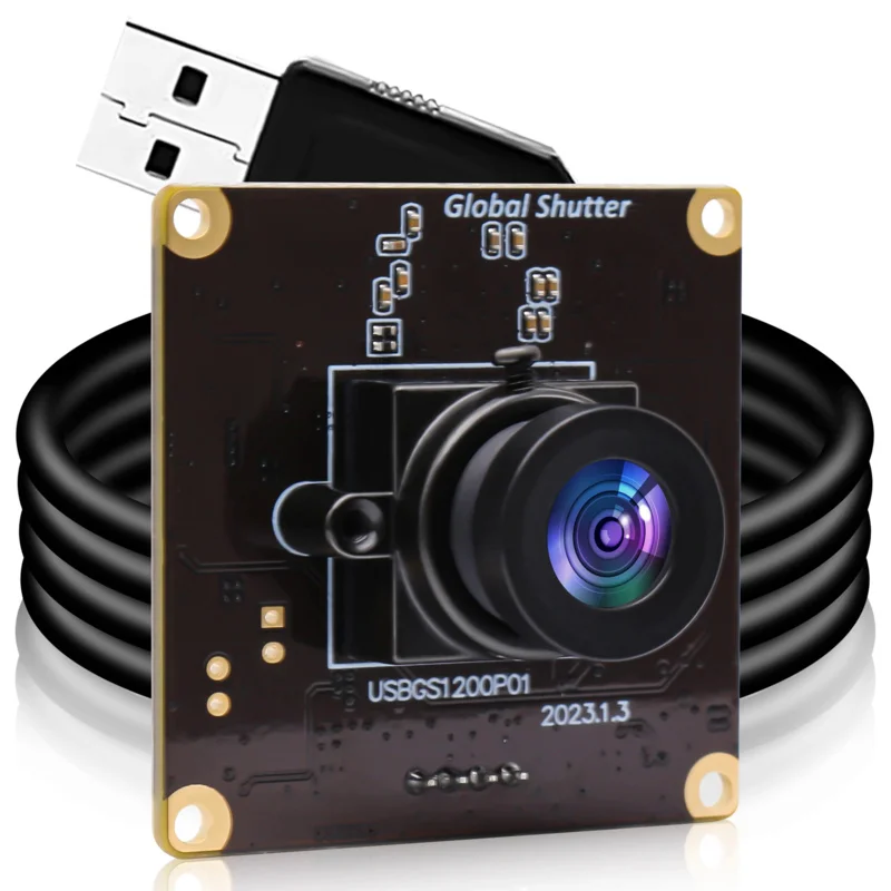 Global Shutter Camera MJPEG 90fps 1200P 1080P Aptina AR0234 Color Sensor Wide Angle 2.1mm lens USB Webcam Module