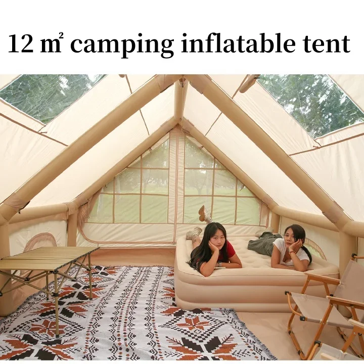 outdoor 12 square meters comfortable large space inflatable tents for camping