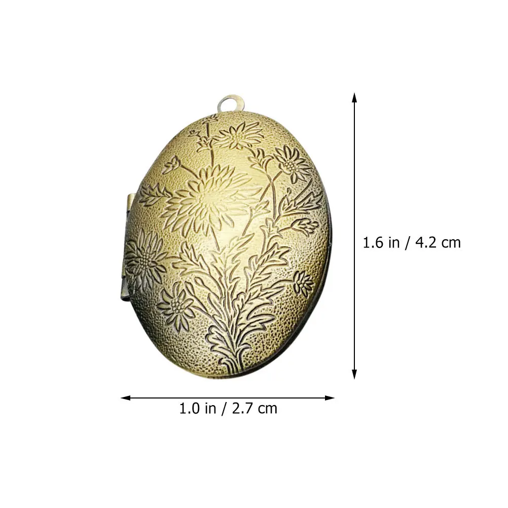 2 Stücke Kleine Foto Medaillon Anhänger Metall Bilderrahmen Ornament für DIY Schmuck Machen Memorial Andenken für Foto