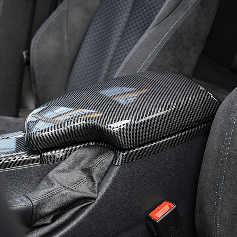 For BMW 3 4 Series F30 F31 F34 F36 3GT 320i ABS Carbon fiber Car styling Center Console Lid Armrest Box Trim Protective Cover