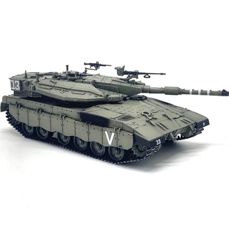 1/72 Scale Merkava 3D Main Battle Tank Armored Vehicle Explosion Proof Curtain Model DieCast Collection Display Fans Toys Gifts