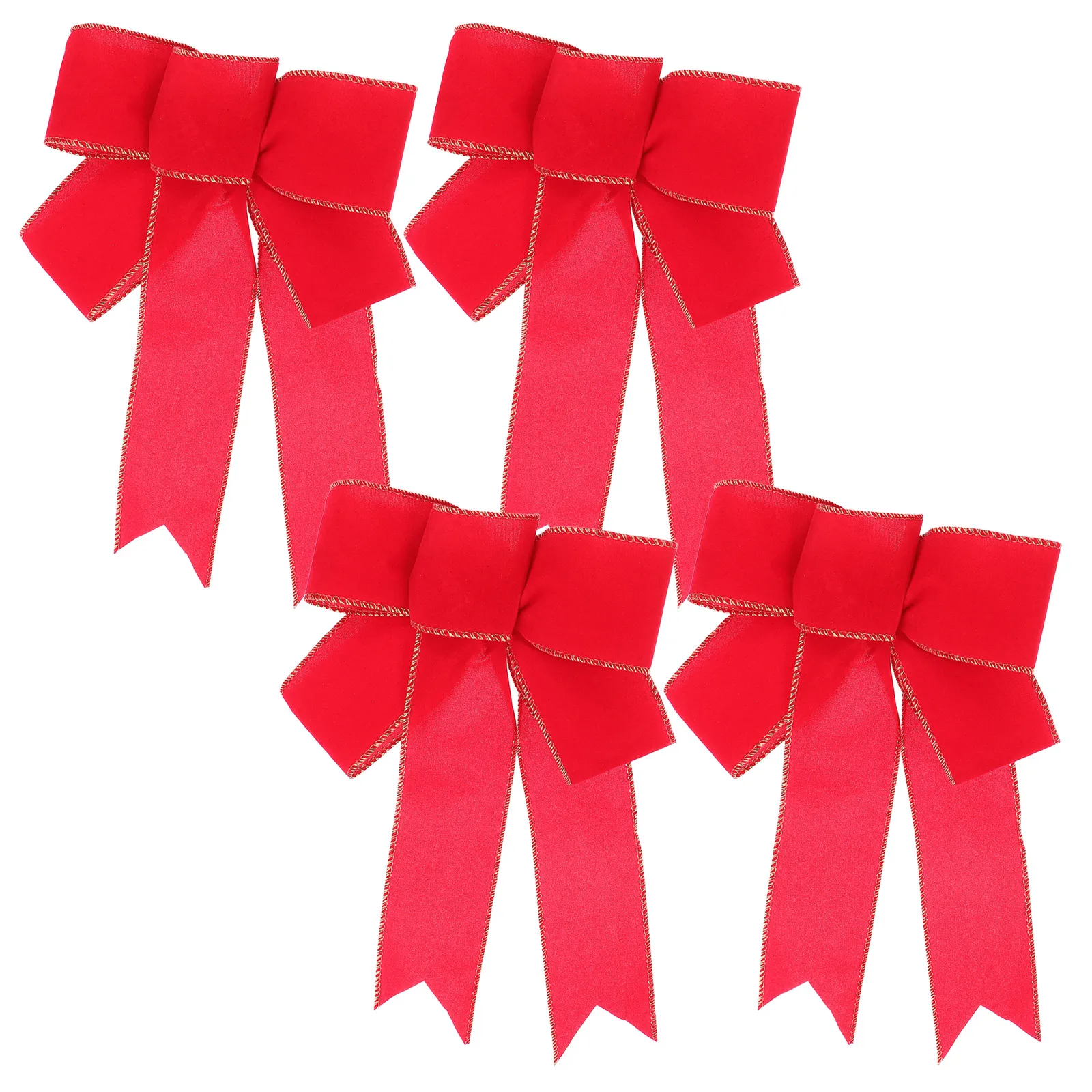 

4 Pcs DIY Gift Packaging Big Bow Bowknot Ornaments Pendant Bows Decoration Party Decorations Glitter Grace