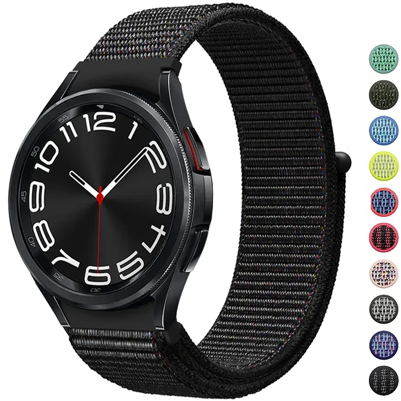 Cinturino in Nylon da 20/22mm per Samsung Galaxy Watch 4 5 6 classic active 2 7 FE 40/44MM Frontier Correa bracciale Huawei GT 2 3 pro strap