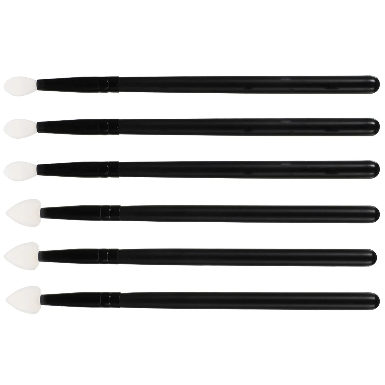 6Pcs Silicone Lip Brush and Eyeshadow Brush Set Professional Makeup Tools for Smooth Lip Lines Fill Lips Eyes Expert Application