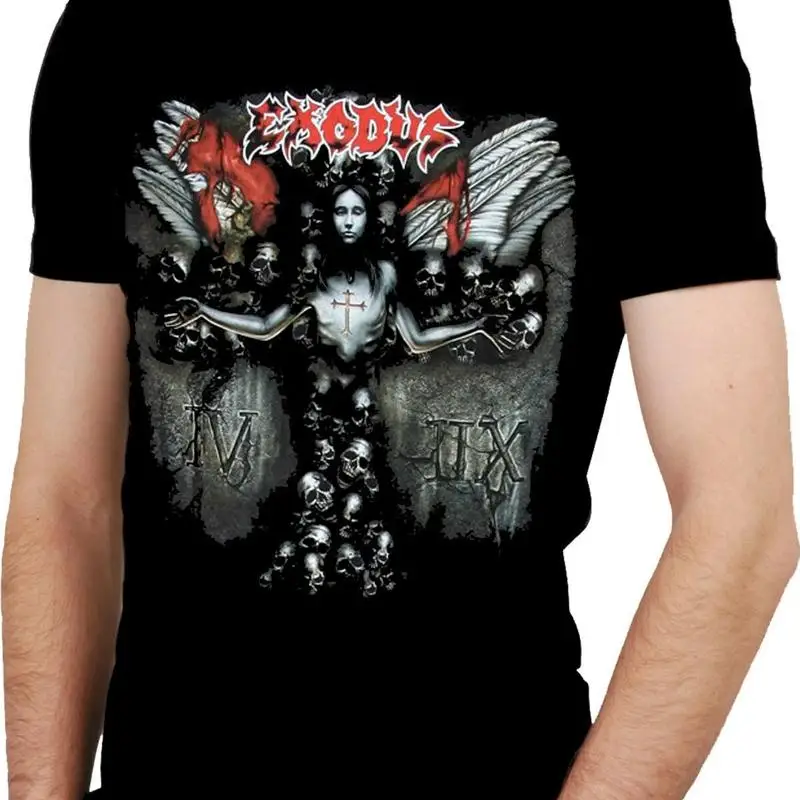 

Редкая футболка Exodus Band memberBlack, все размеры для фанатов NG1622