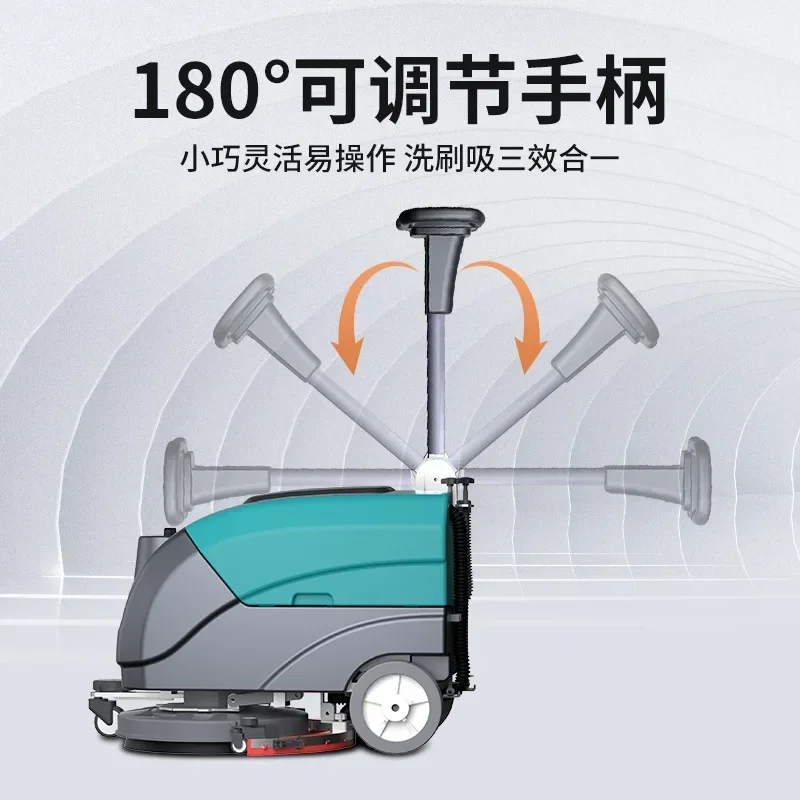 Commercial mopping machine Washing, towing and suction integrated mopping machine for factory workshop