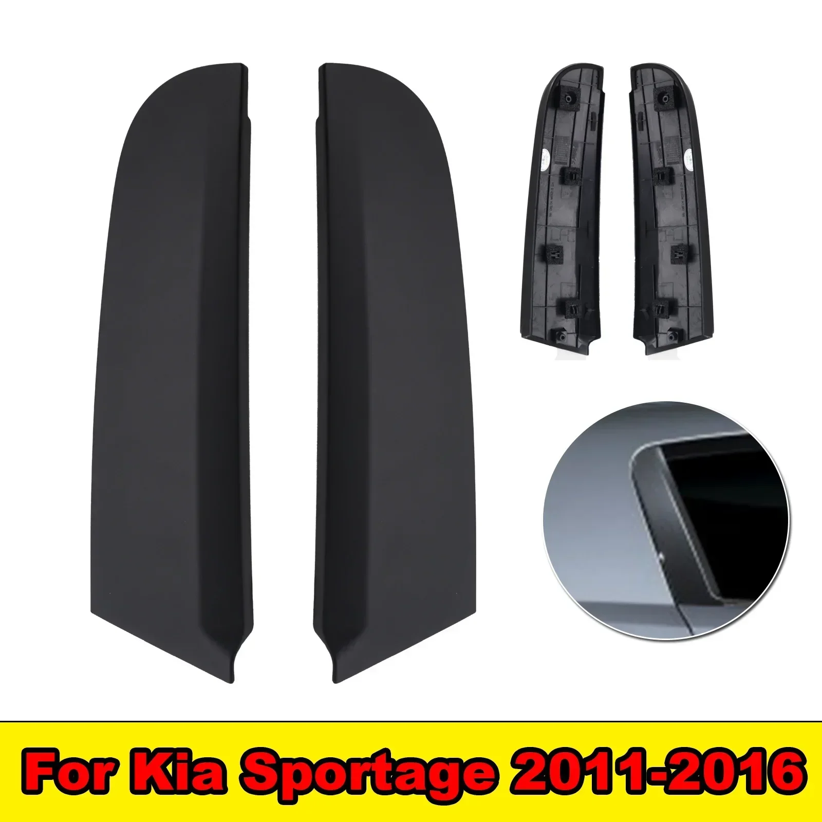 Loki J Car Outside Stylish Appearance Replacement R&L Door Pillar Molding For Kia Sportage 2011 2012 2013 2014 2015 2016 83270-3