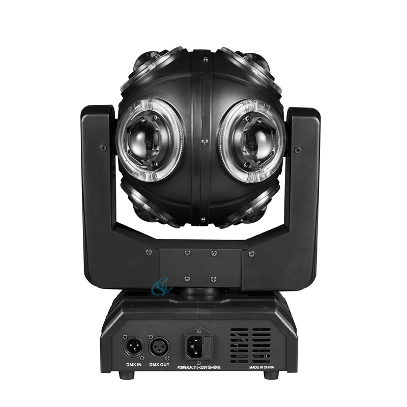 LED 100W RGBW Moving Head 4in1 With Disco Football Light DMX Stage Effect Lamp 360 ° Infinite Rotation Beam Lights For Dj Bar