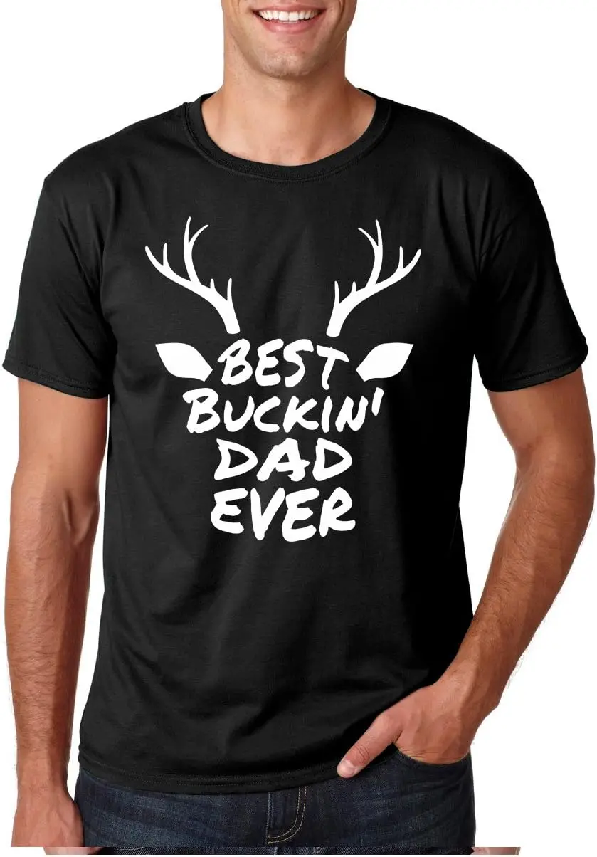 

CBTWear Best Buckin' Dad Ever Deer unting Dad Gift, Deer Hunting Shirt, Deer Shirt, Buck Deer Men's T-Shirt