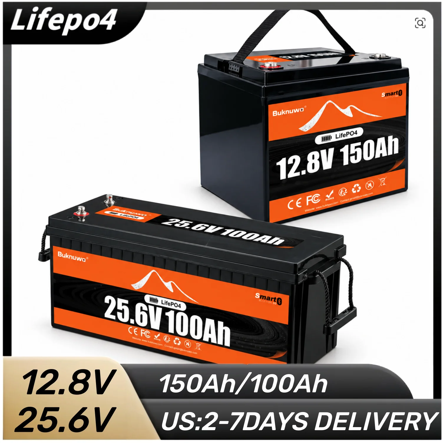 Lifepo4 Battery 24V 100Ah Trolling Motor - BUKNUWO 24V 100Ah/12V 150Ah 리튬 인산철