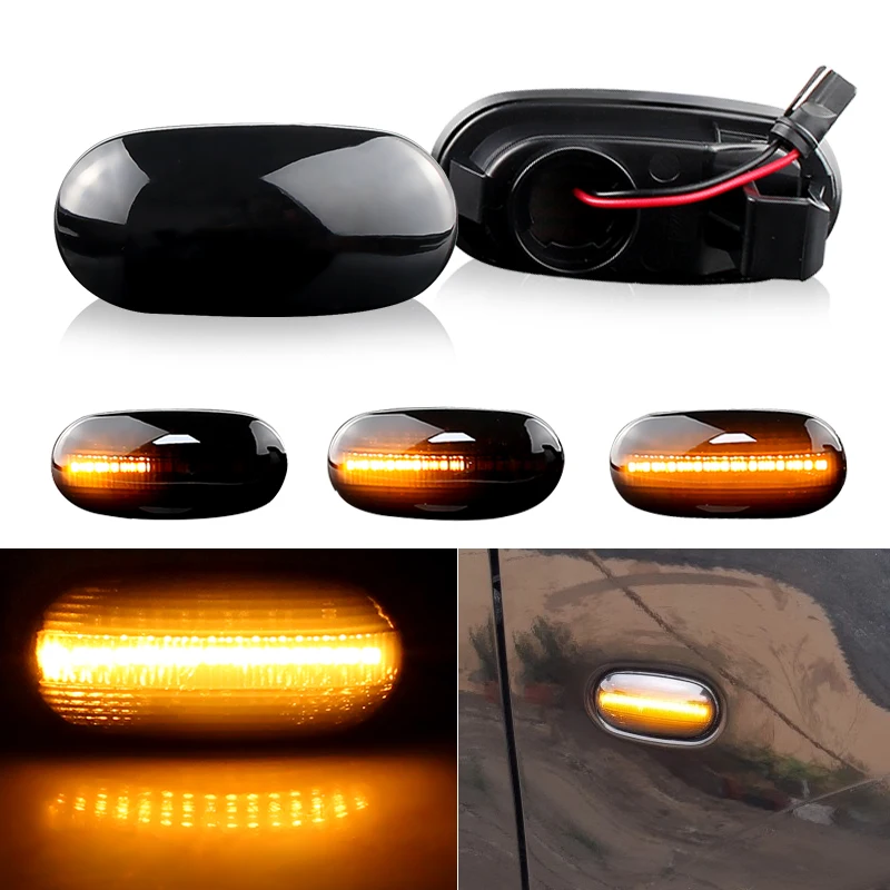 2PCS LED Turn Signal Lamps For Mitsubishi Triton/L200 2005-2015 Pajero Montero Sport Nativa 2008-2016 Side Marker Blinker Light