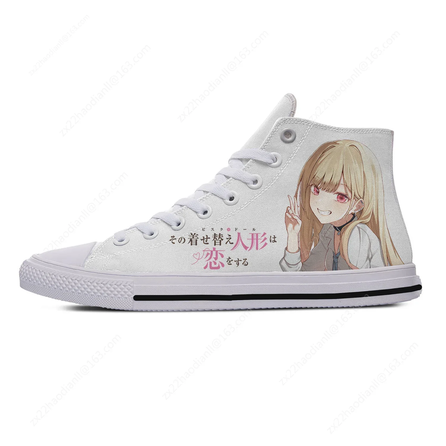 Anime My Dress Up Darling High Top Sneakers Mens Womens Teenager Casual Shoes Canvas Running Shoes 3D Print Lightweight shoe