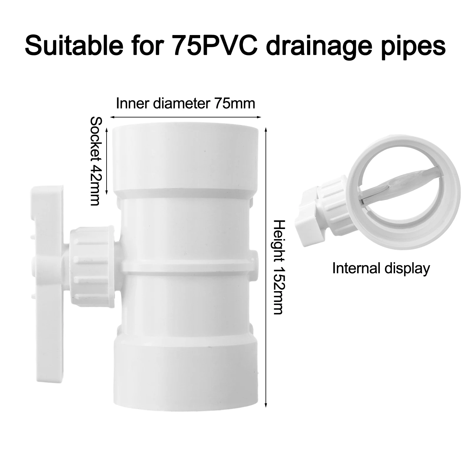 Exhaust Control Valve PVC Duct Valve For Industrial Projects 125mm Filter Manual Operation Mechanism Wide Applications Ducts