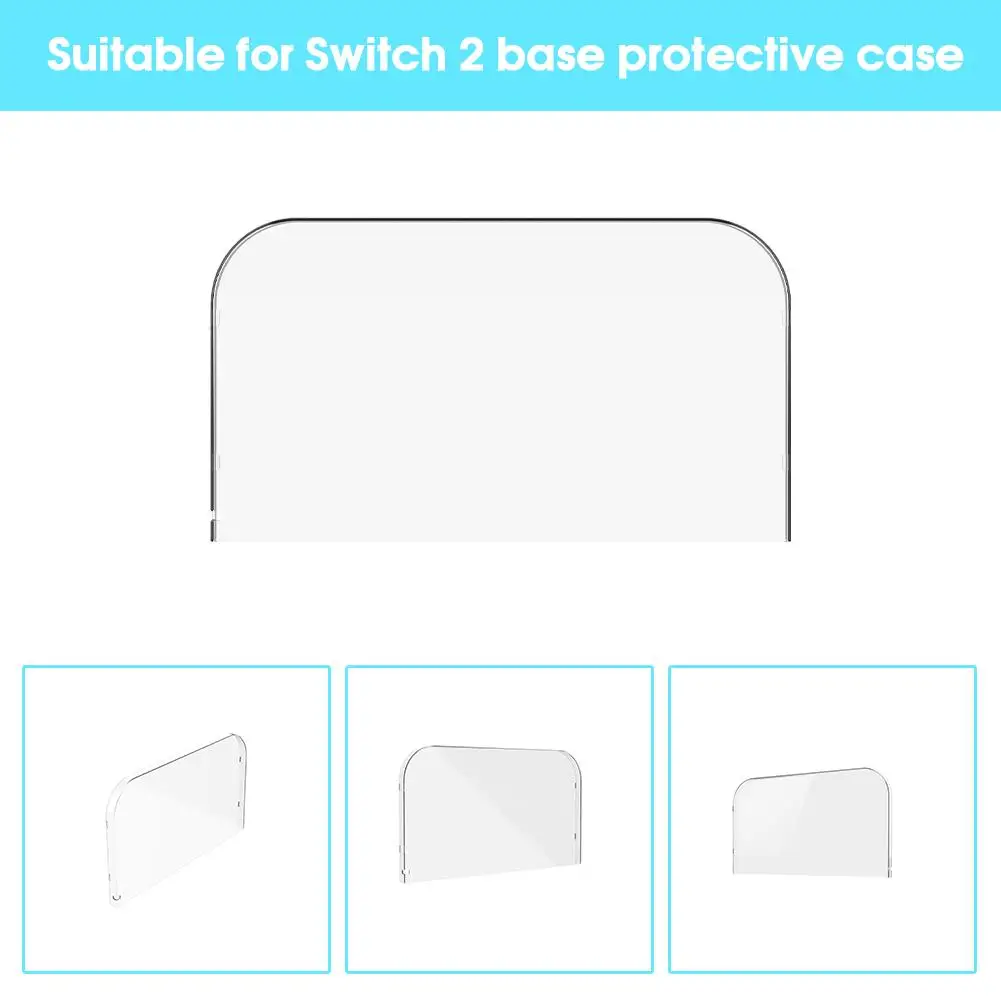 

Clear Faceplate Cover For Switch 2 Charging Dock PET Transparent Shell Anti-Scratch Case For Switch2 Base Y7C6