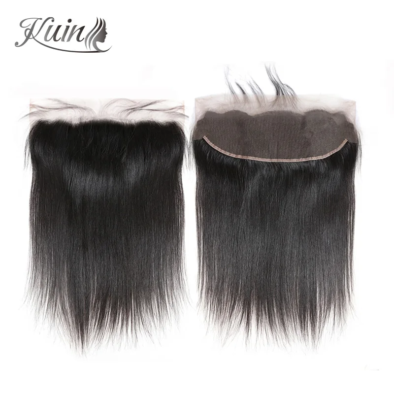 

HD Lace Frontal Human Hair Brazilian Straight 13x4 Ear to Ear Lace Frontal With Pre Plucked Hairline 10"-20" Silk Base Frontal