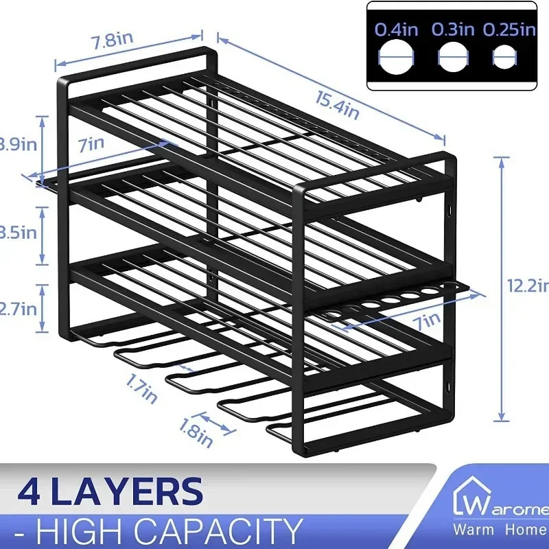 Power Tool Rack Electric Drill Holder Wall Mount Organizer Wrench Tool Workshop Screwdriver Storage Shelf Tool Organization