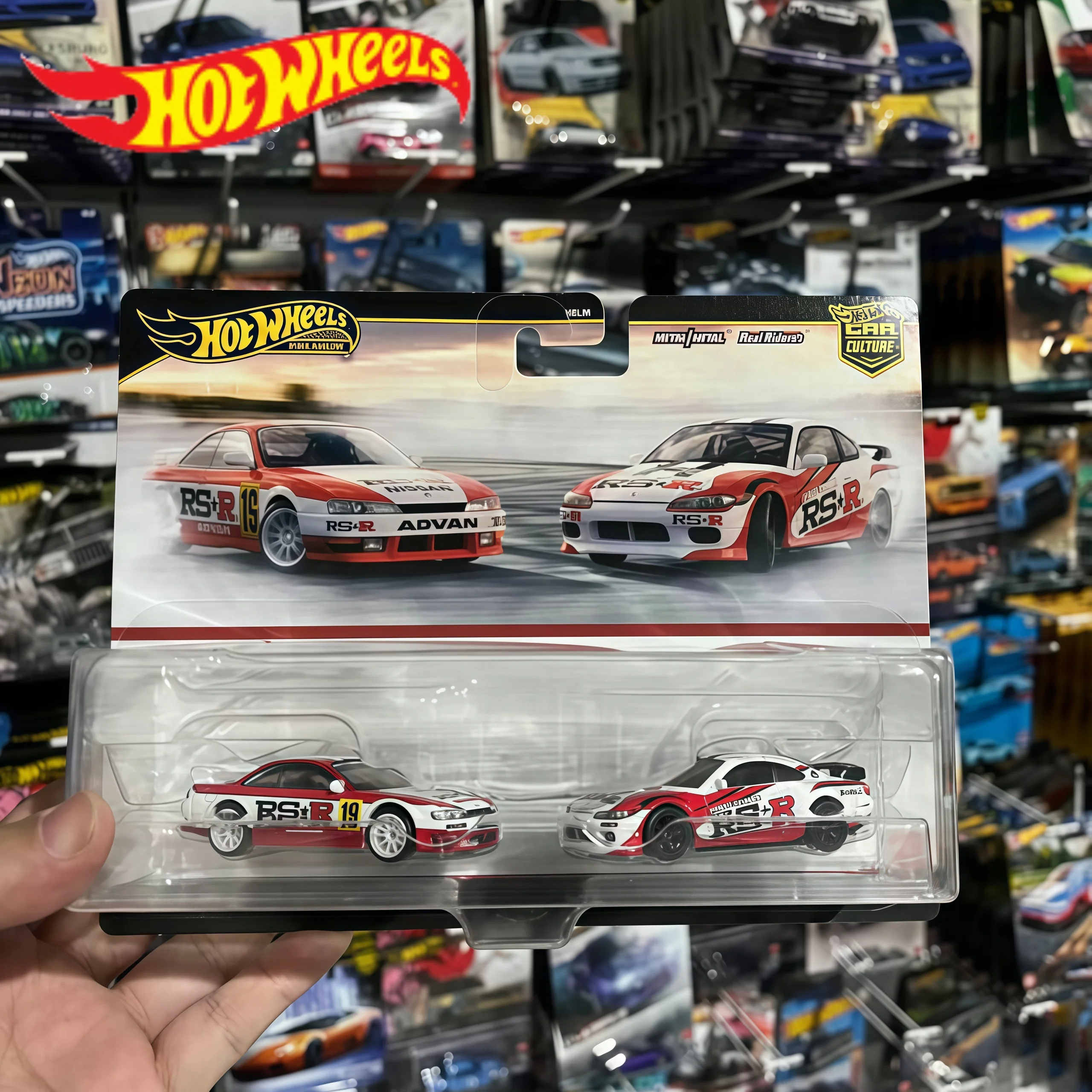 In Stock Premium Car Culture Hot Wheels Genuine HBL96 Gulf 2 Packs Lancia Rally Fiat Abarth 1/64 Diecast Collectible Model Car