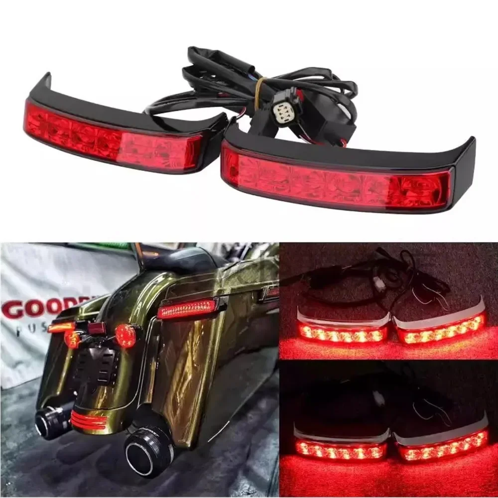 

Для мотоцикла Harley седельная сумка стоп-сигнал светодиодный поворотный сигнальный фонарь Touring Street Road Glide Road King 2014-2022