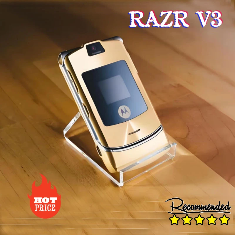 

Распродажа Motorola RAZR V3-Оригинальный разблокированный телефон-раскладушка Bluetooth двойной дисплей расширенный быстрый Вызов GSM 850/900/1800/1900 высокое качество