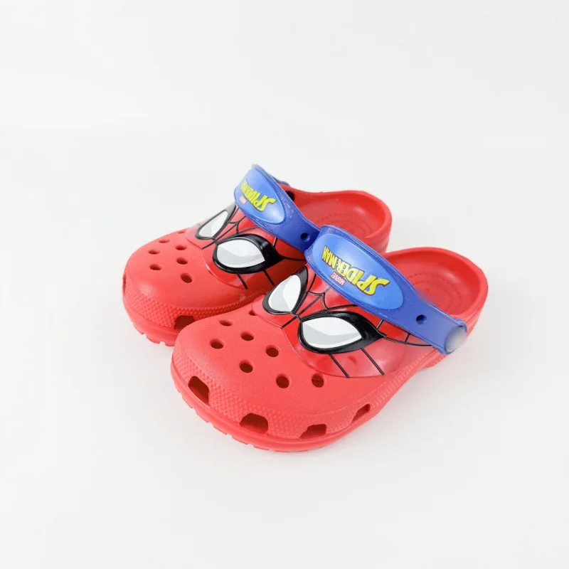

2026 New Anime Spider Summer Boys Slippers Anti-slip Hole Beach Shoes Soft Bottom Home Slipper Breathable Wear-resistant Sandals