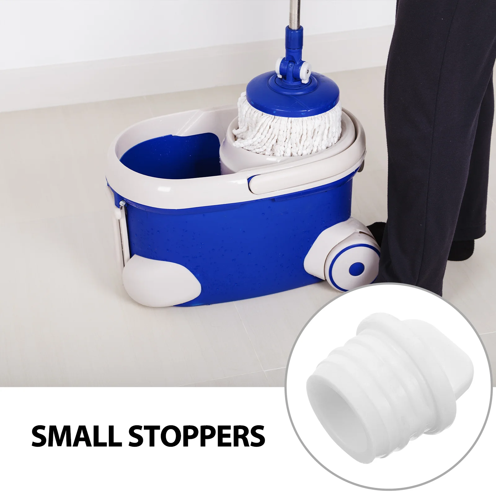 2 Pcs Mop Bucket Stopper Rubber Sealing Leakproof Outlet Stoppers Drain Basket Supply Easy Install Practical Anti