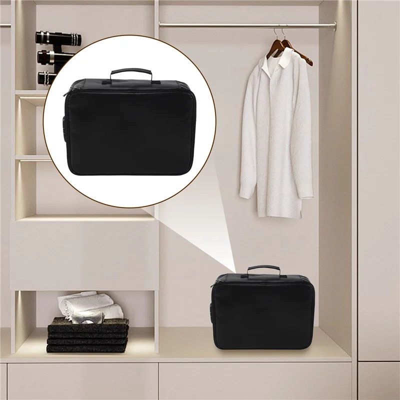 

ABKJ-Fireproof Document Bag With Lock Home Office Travel Fireproof And Waterproof Safety Box Portable Handle File Storage