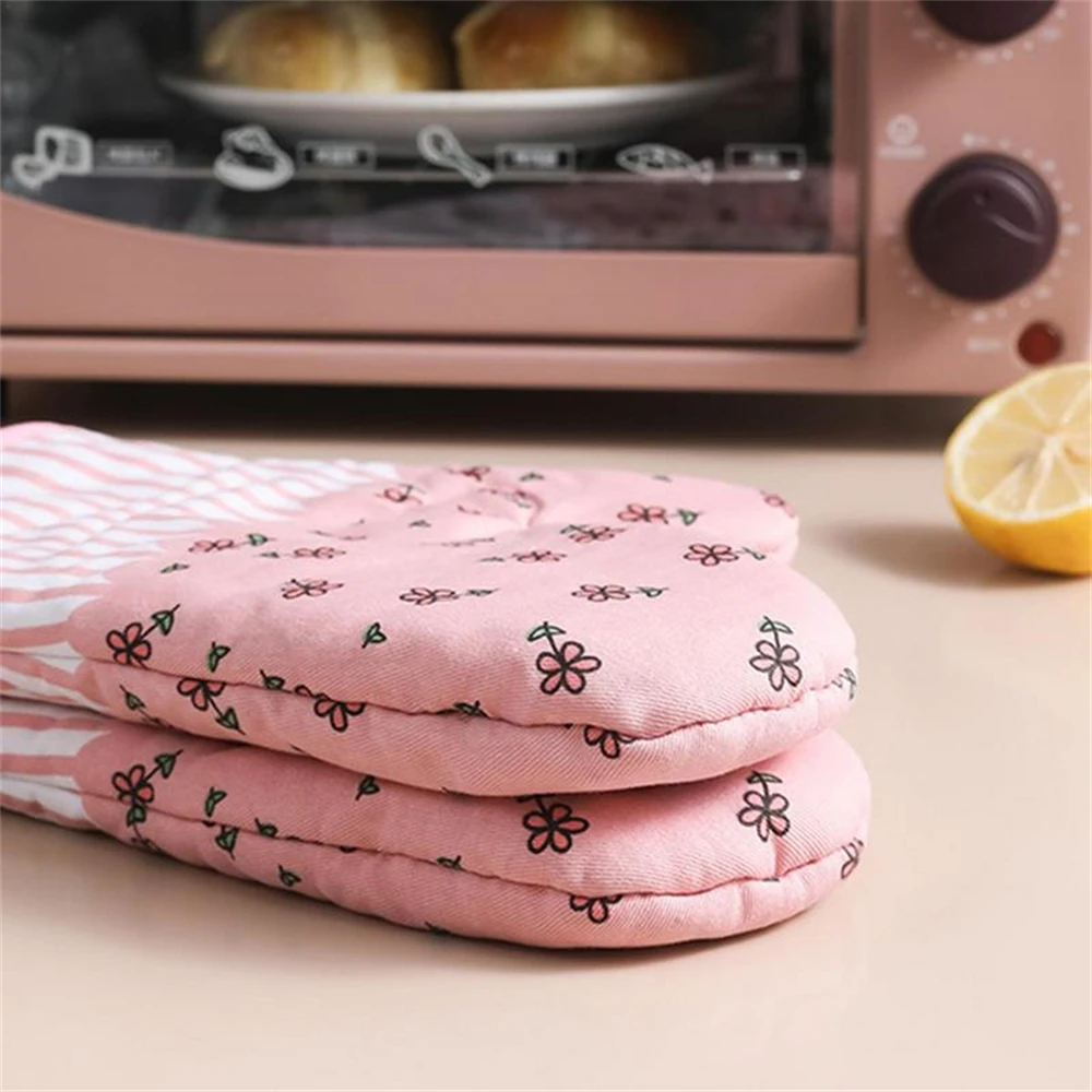 Microwave Oven Mitts Glove Fireproof And Non Slip Oven Glove Heat Insulation Baking Cooking Tool Kitchen Barbecue Grilling Glove