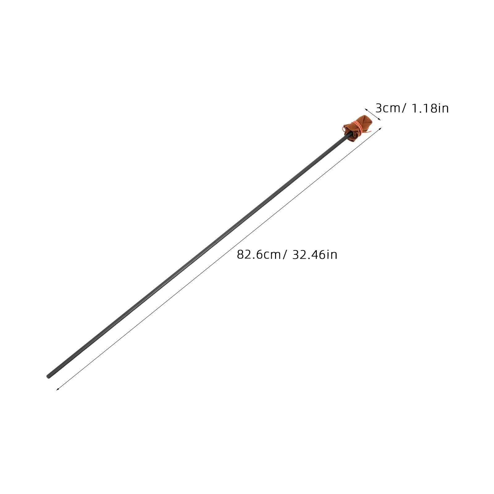Traditional Mahl Stick 32.5 Inch Wooden Hand Steadying Tool for Artists Ball Head Design Painting Support Stick Sketching
