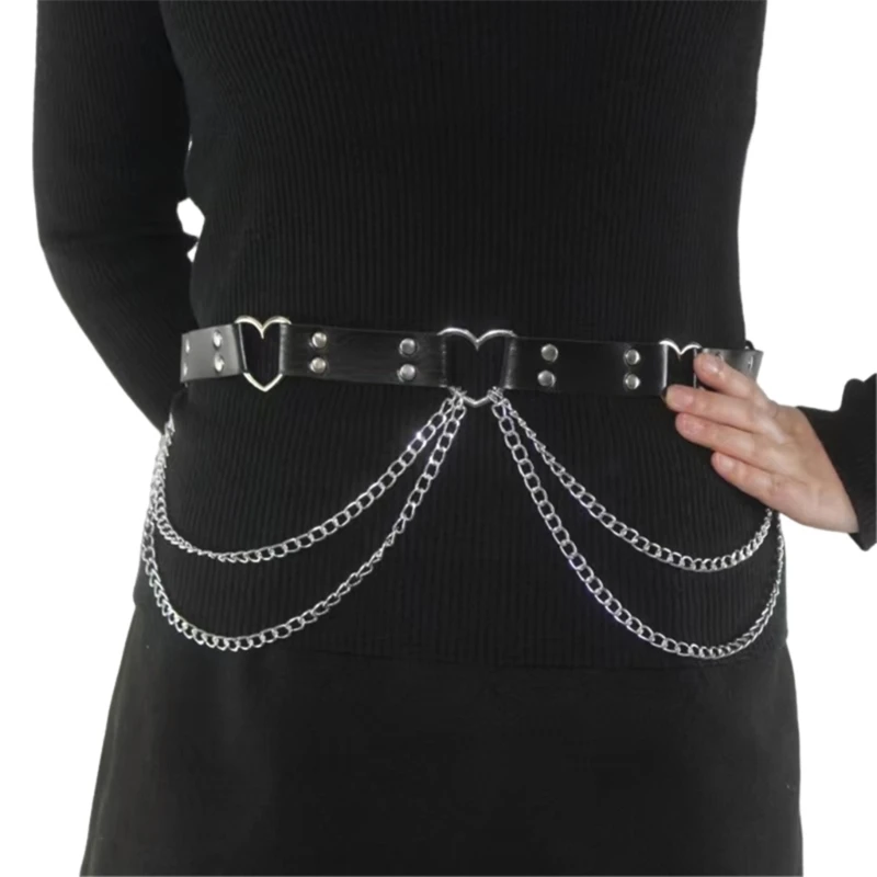 Unique Waist Belt for Stage Dancers Costume Jewelry Waist Body Jewelry for Party and Club for Jeans Studded Belt