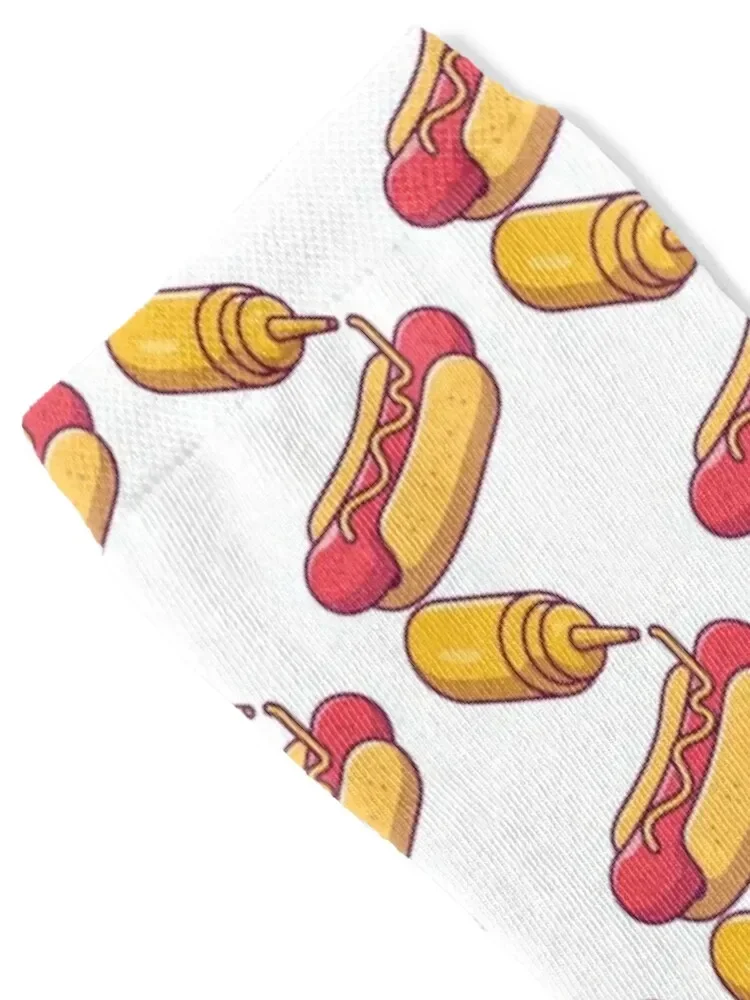 Hotdog with mustard Socks japanese fashion ankle custom designer Socks Women's Men's