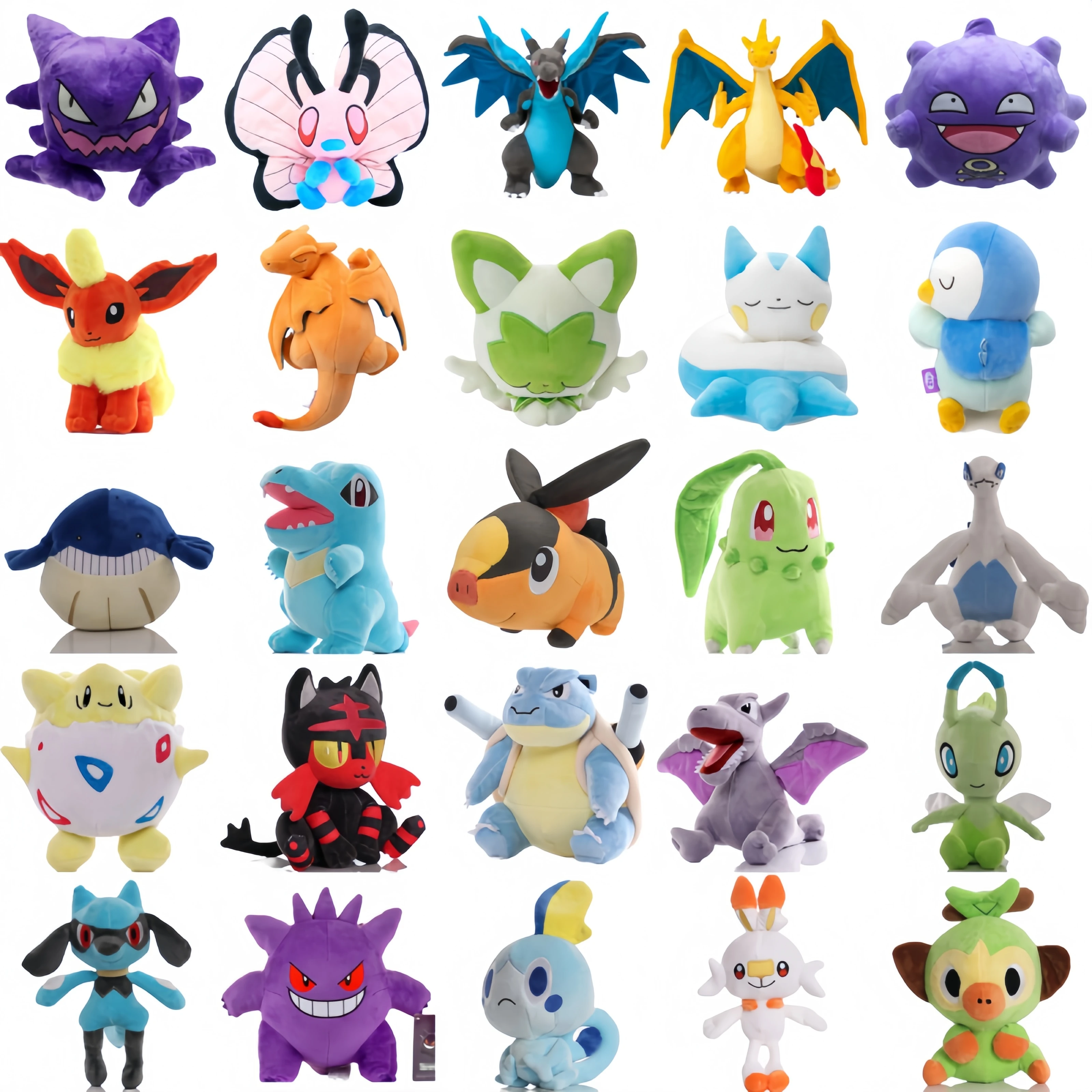 ตุ๊กตาโปเกมอน ชิโคริต โทโทไดล์ เทพิก ค็อฟฟิง เก็นการ์ บัตเตอร์ฟรี ของเล่นตุ๊กตาจากอนิเมะญี่ปุ่น ตำนานโปเกมอน