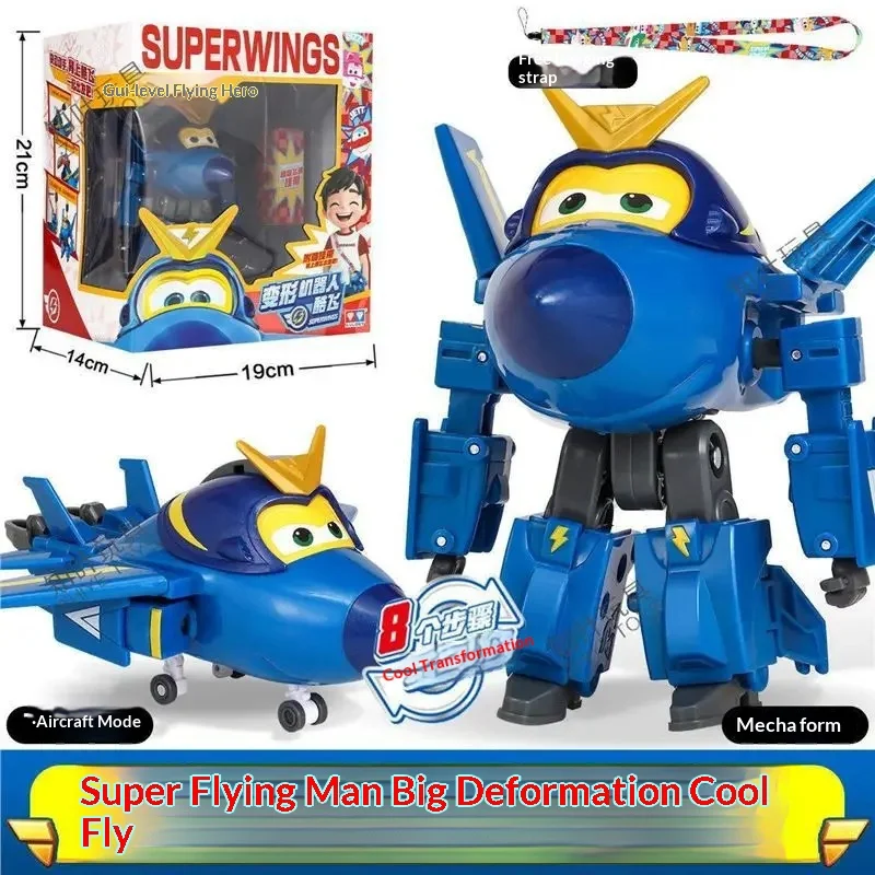 Auldey Super Wings Bucky Transformerende Robot Actiefiguur Deformatie Mecha Model Beweegbare Gewrichten Bureau Collectie Decor Speelgoed