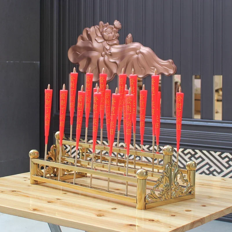 

Hot salesCandle holder, stainless steel candle holder, candle row, Buddha hall, Chaoshan seat, temple candlestick