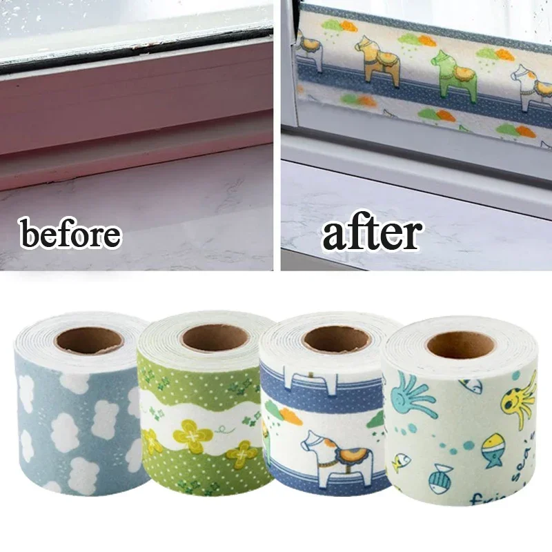 Window Water-absorbing Sticker Countertop Waterproof Sticker Anti-moisture Stickers Kitchen Sink Absorbent Washable Sticker