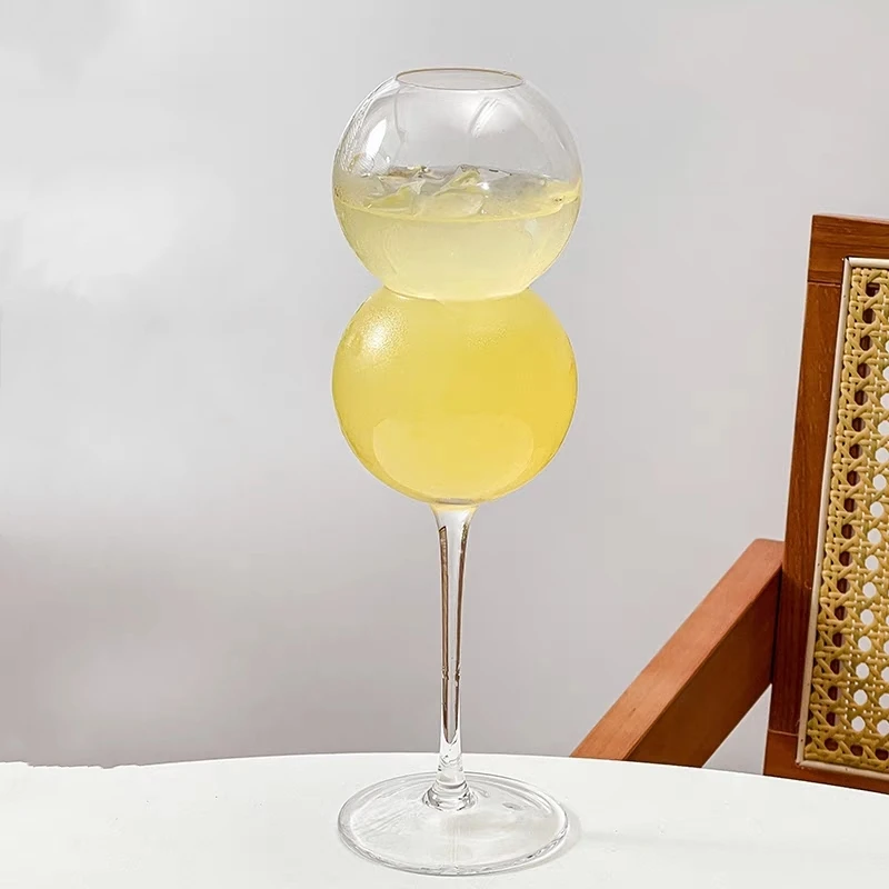 

470ml Creative Goblet Bubble Ball Cocktail Champagne Wine Juice Milk Whiskey Brandy Glasses Water Cup for Bar Restaurant Barware