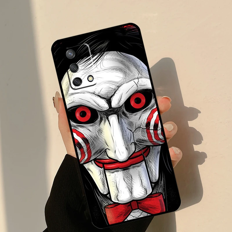 Saw Jigsaw Killer Horror Case For OPPO A17 A16 A15 A57 A77 A96 A93 A91 A53S A9 A5 A31 A53 A52 A72 A94 A54 A74 Coque