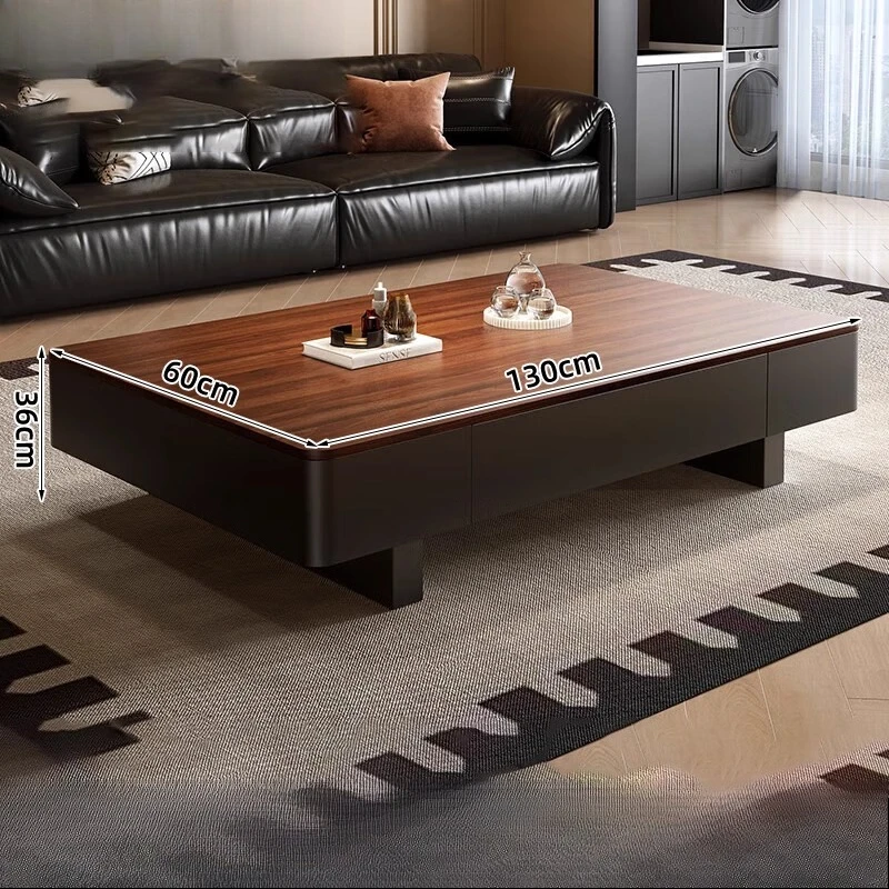 طاولة قهوة مصممة للتخزين قابلة للتمديد من الفولاذ المقاوم للصدأ الحديث طاولة قهوة بسيطة بتصميم حديث أثاث Mesa De Centro