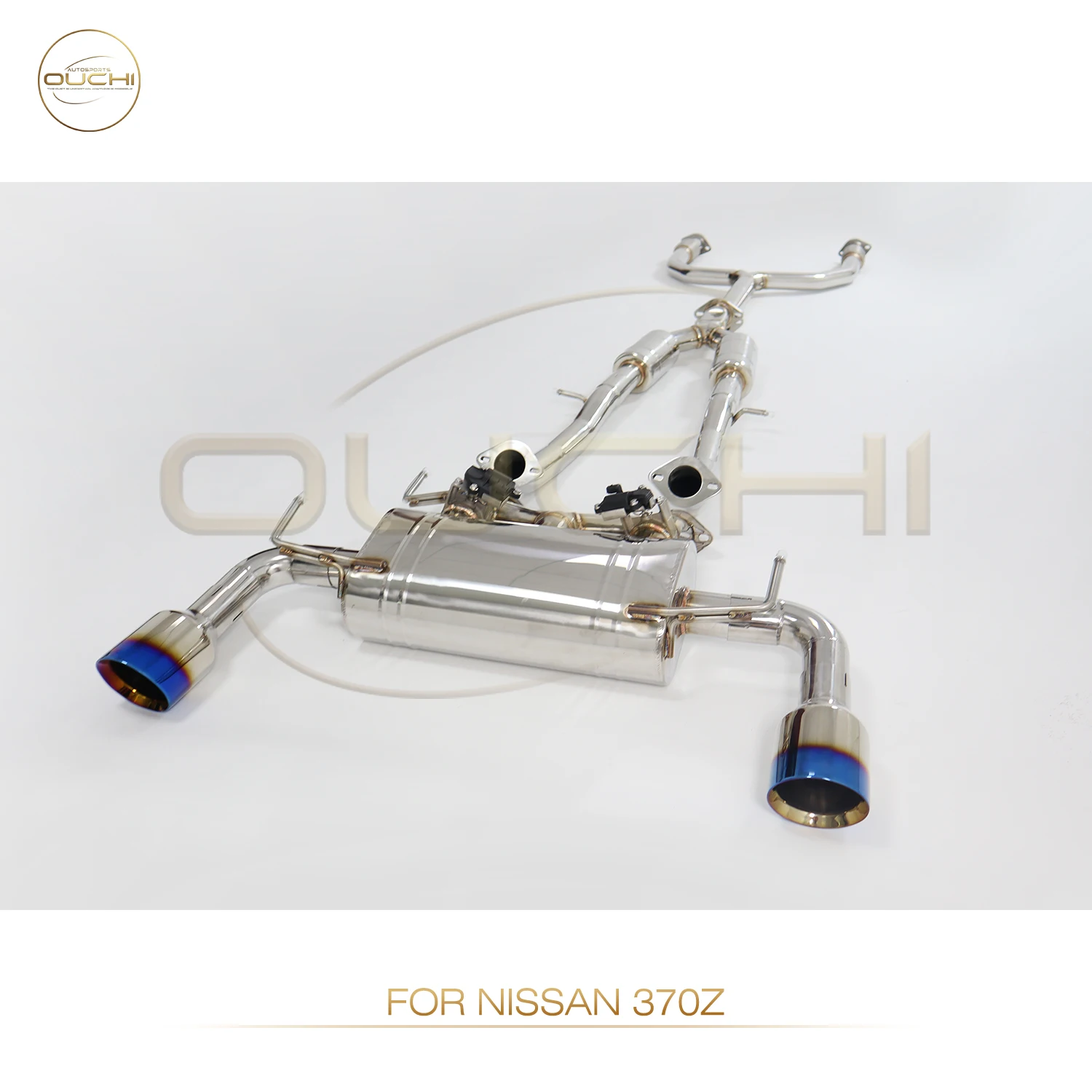 OUCHI Factory direct sales For Nissan 370Z 2003-2006 Nissan 350Z 370Z 3.5 Stainless Steel CATBACK Valve Exhaust Downpipe