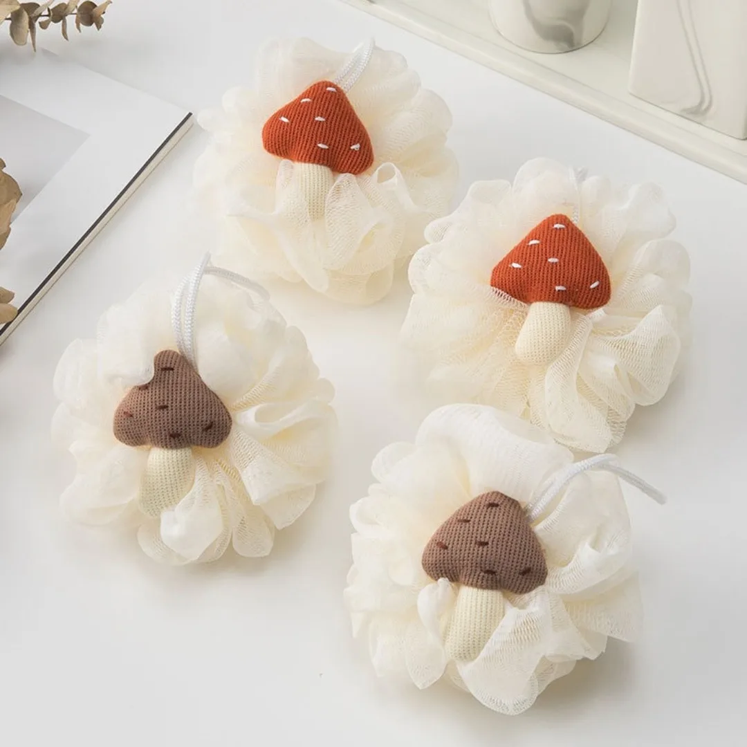 Morbido fiore da bagno schiumogeno spugna bolla per scrubber per il corpo doccia esfoliante fiore palla a rete lavaggio del corpo massaggio palla da bagno