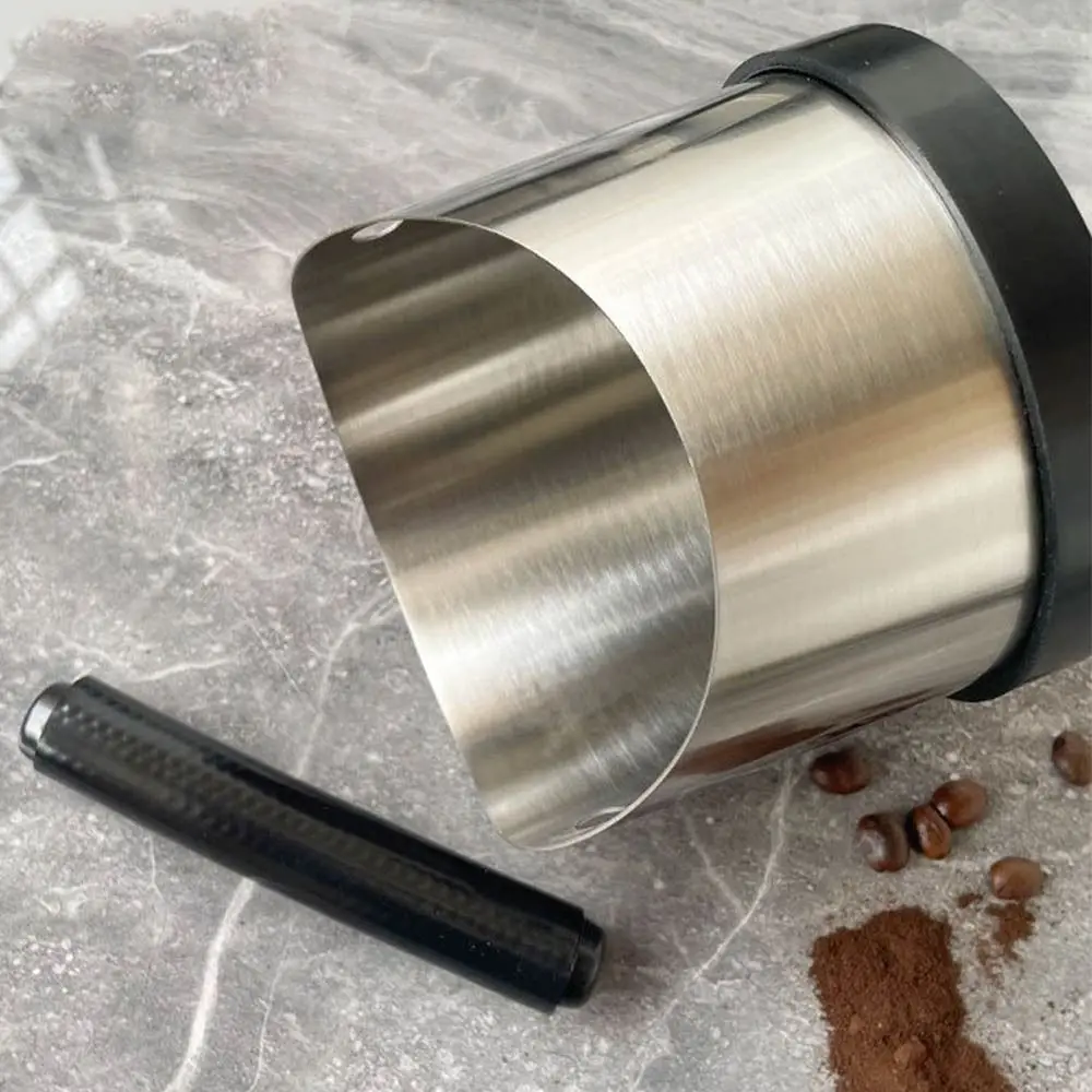 

Shock Absorbent Coffee Knock Box Removable Knock Bar Durable Coffee Grounds Bucket Anti Slip Base Large Capacity