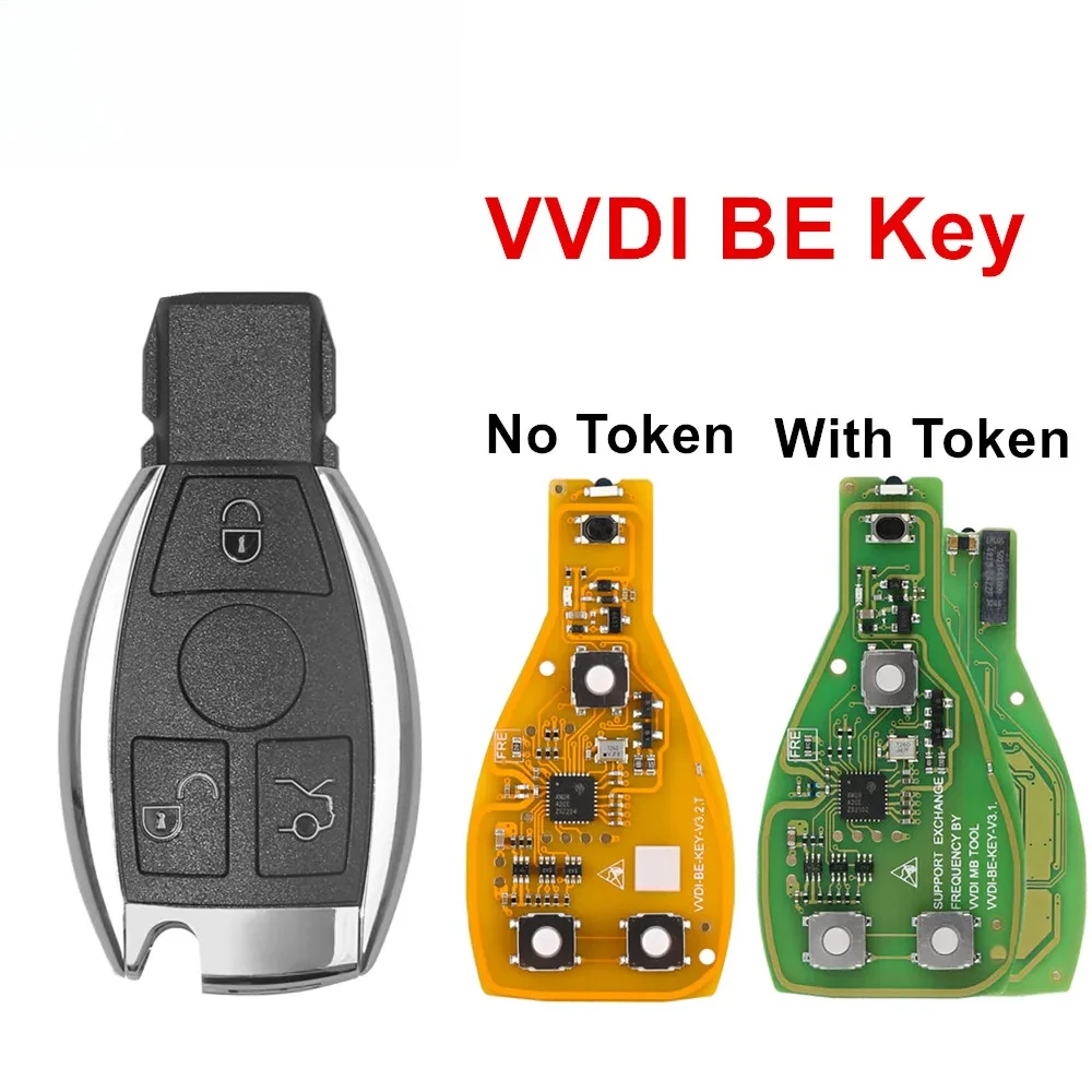 

VVDI BE Key Pro For Mercedes Benz V3.2 PCB Remote Key Chip Improved Version Smart 315MHz/433MHz