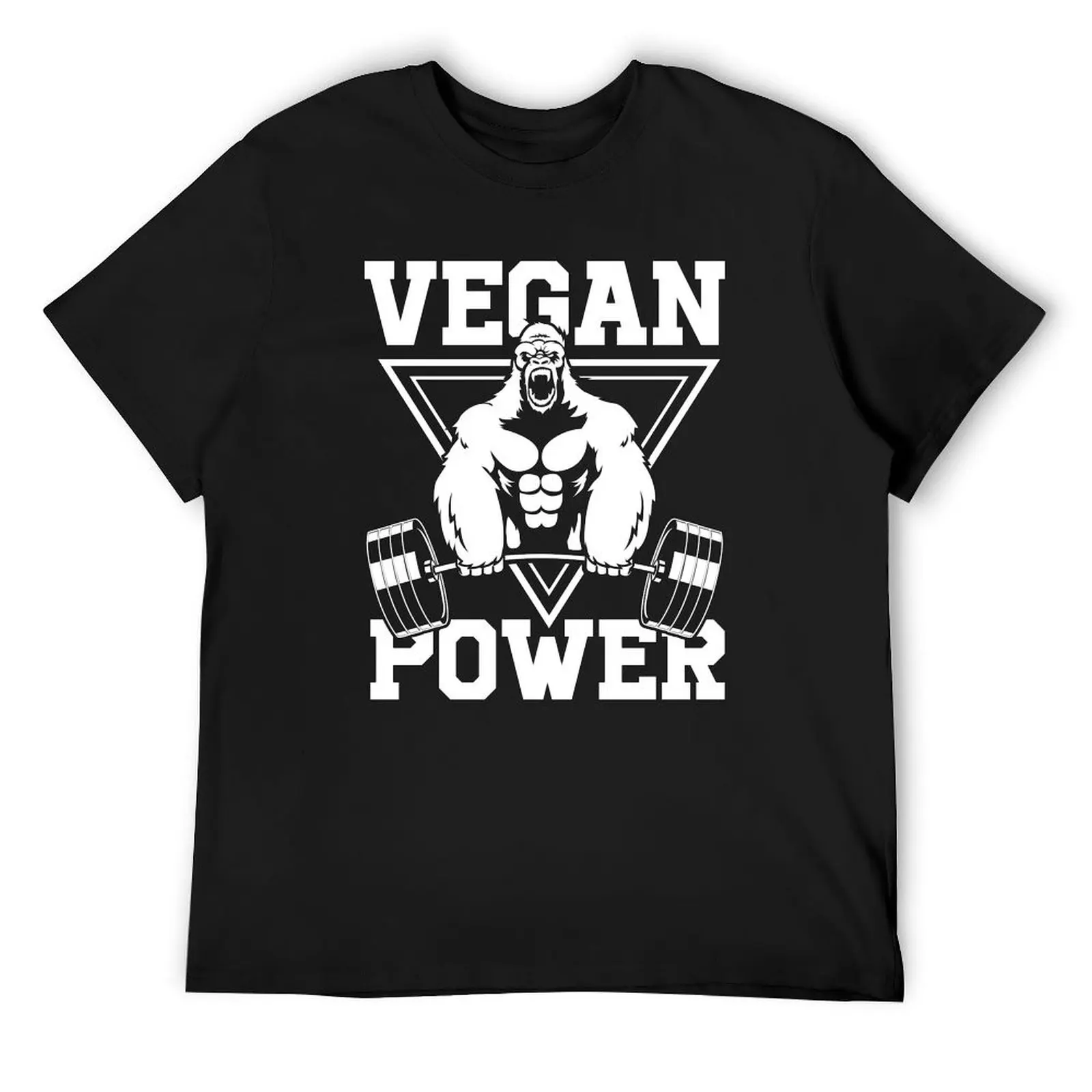 Vegan Power Workout Muscle Gorilla Bodybuilding T-Shirt tops new edition oversized oversized graphic tee workout shirts for men