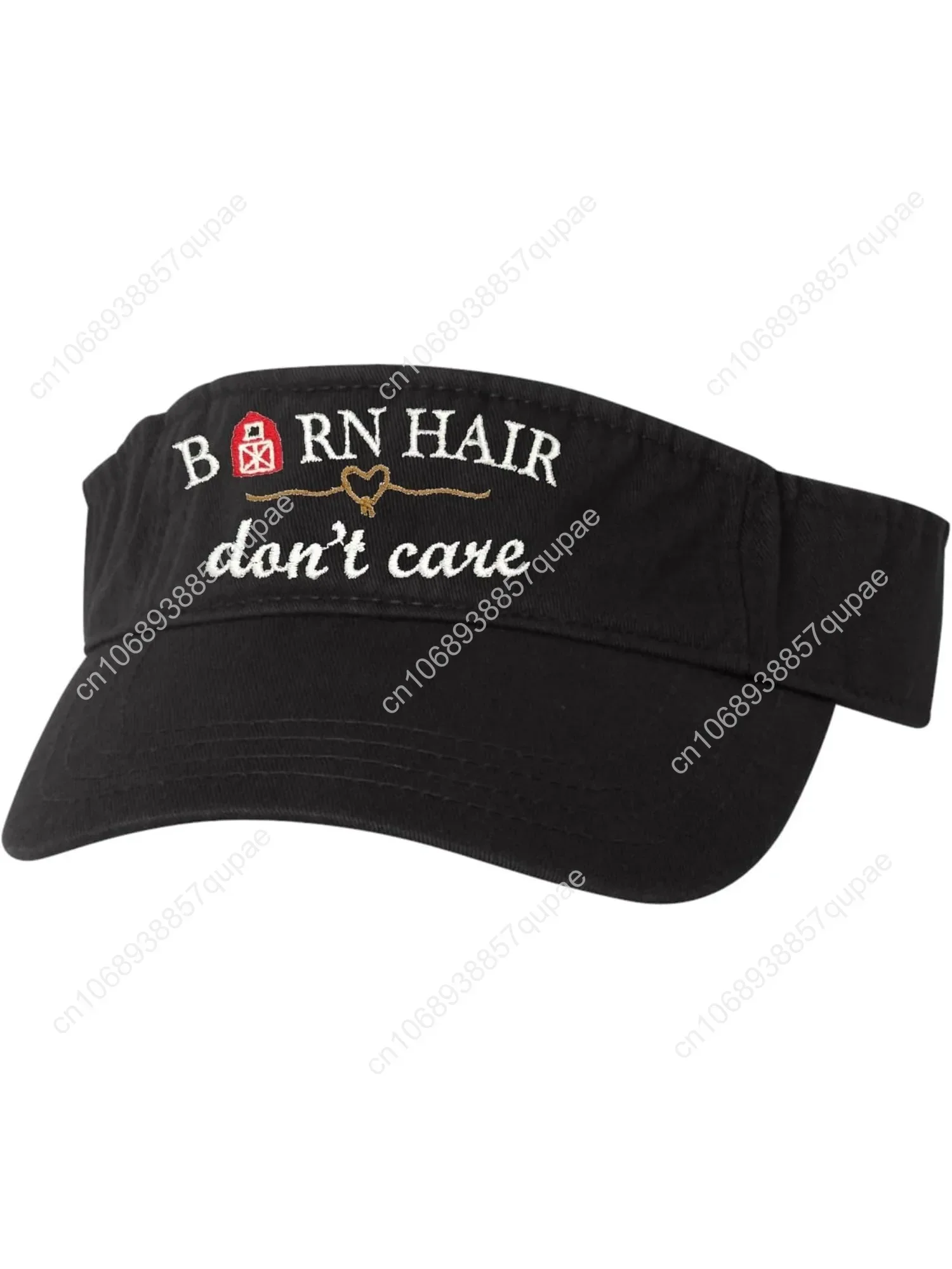 

Go All Out Adult Barn Hair Don't Care Embroidered Visor Dad Hat