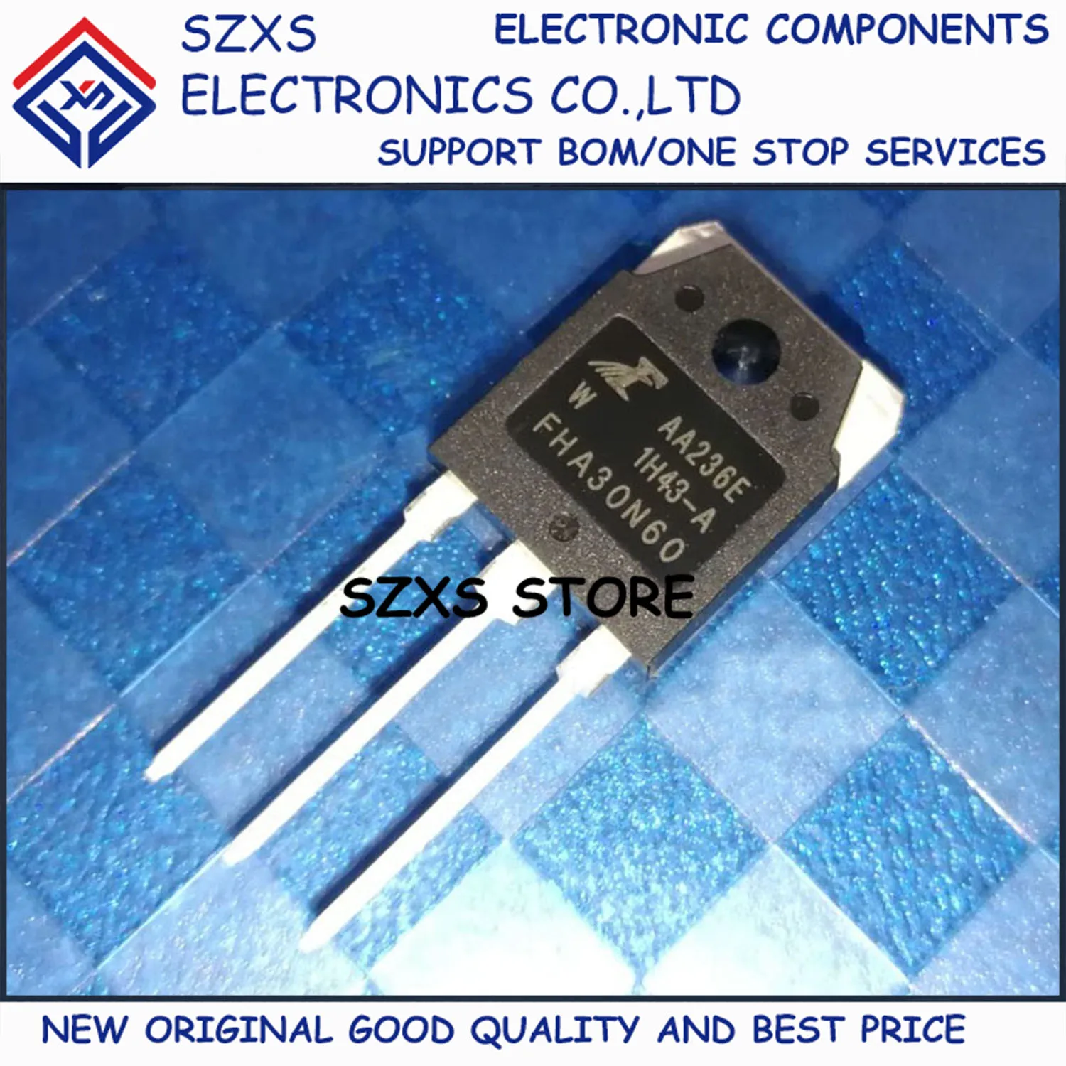 

New Original 10Pcs FHA30N60 TO-3P 600V 30A High Power MOSFET Field-effect Transistor In Stock Electronic Components Good Quality
